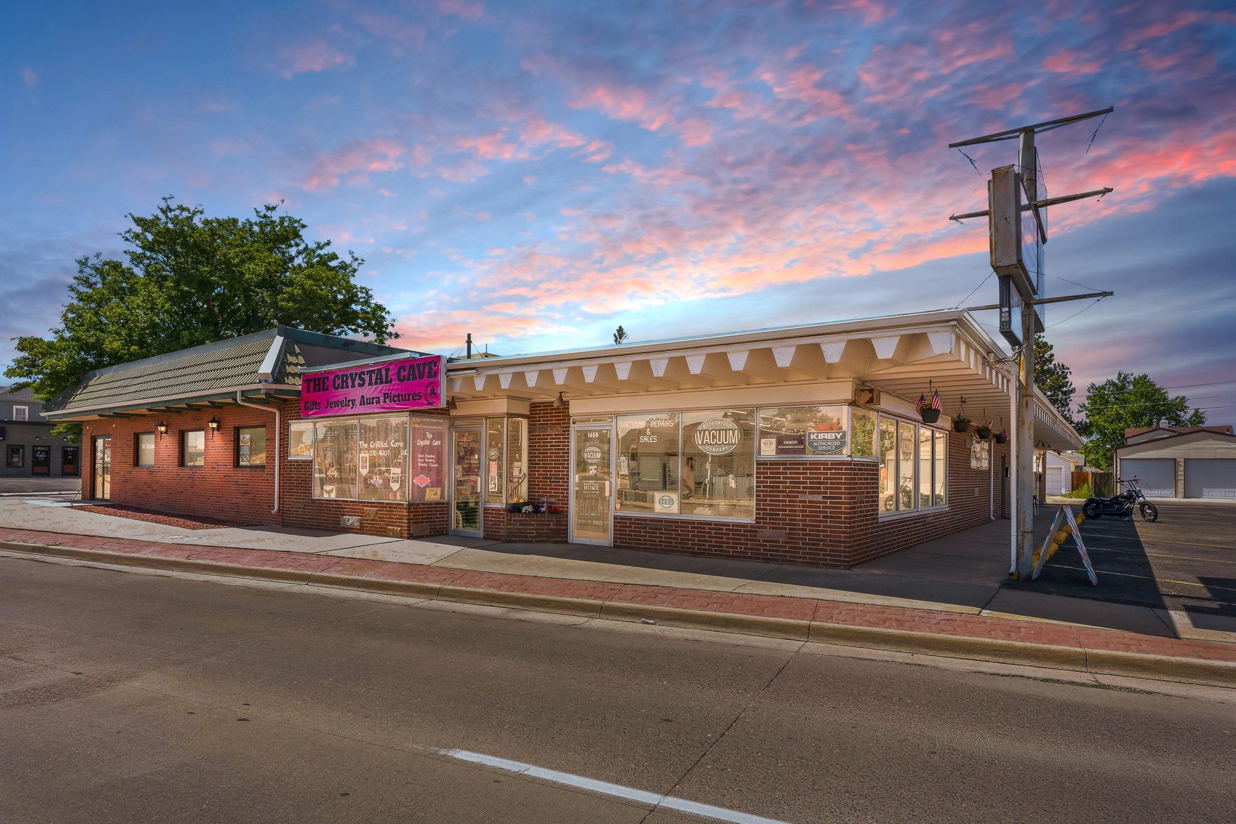 The Lincolnway side of the shop