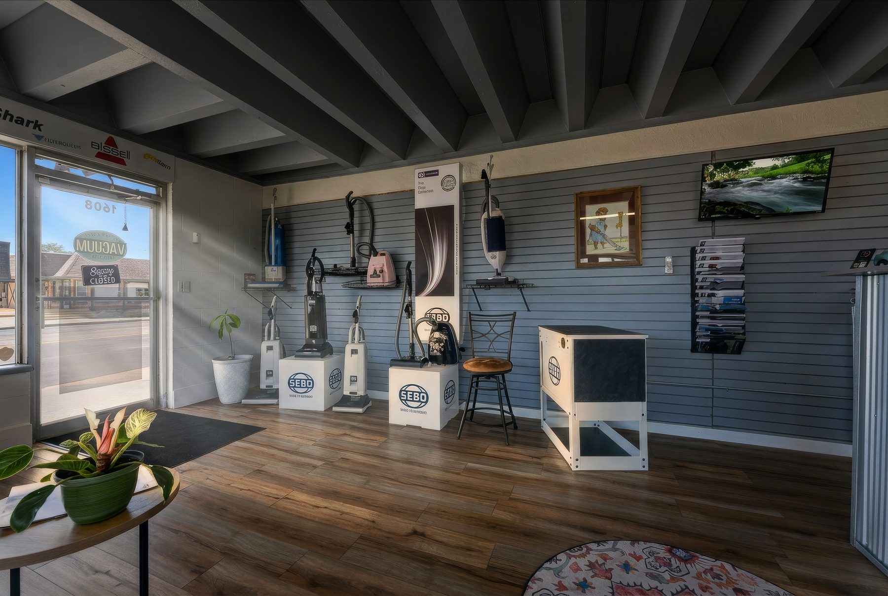Sebo displays and the shop floor